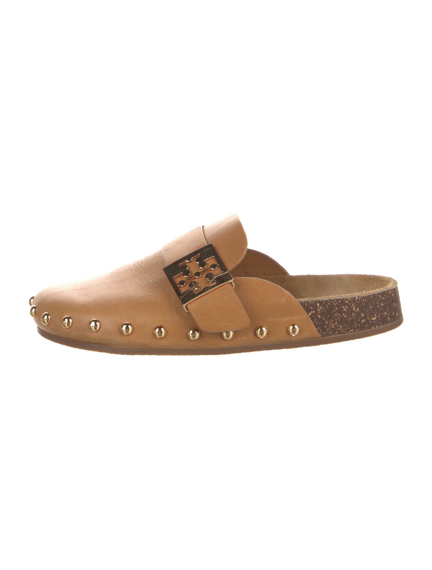 Tory Burch Leather Studded Accents Mules