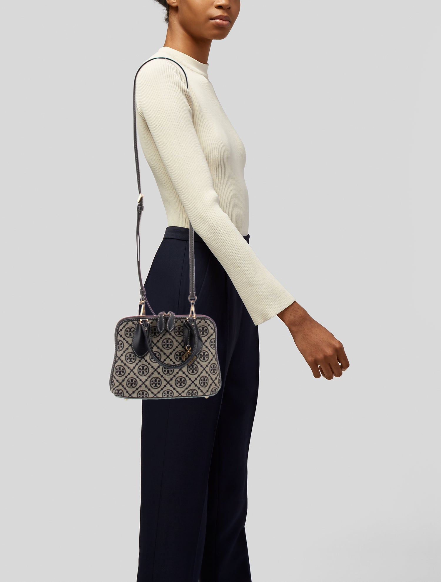Tory Burch Jacquard Top Handle Bag