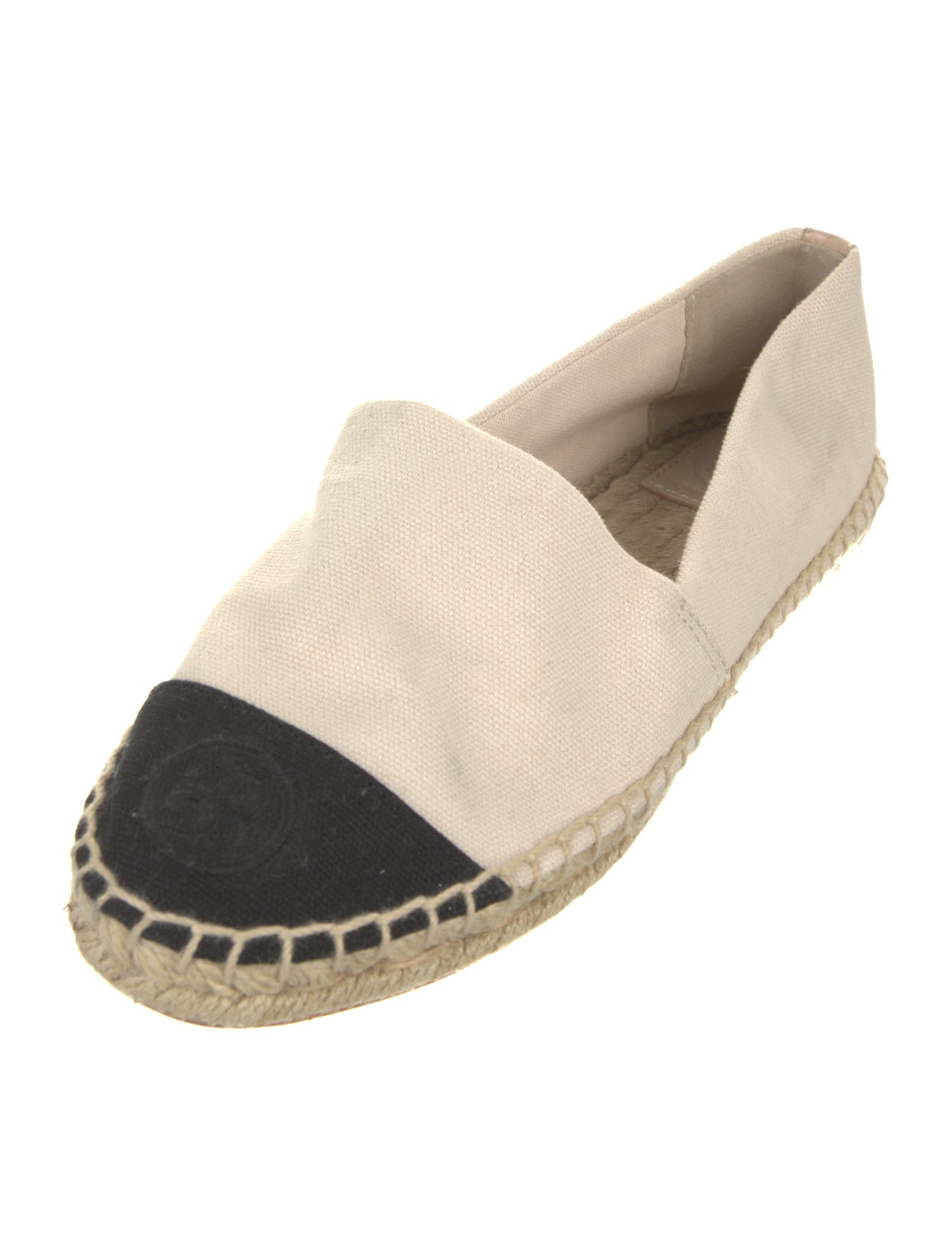 Tory Burch Canvas Colorblock Pattern Espadrilles