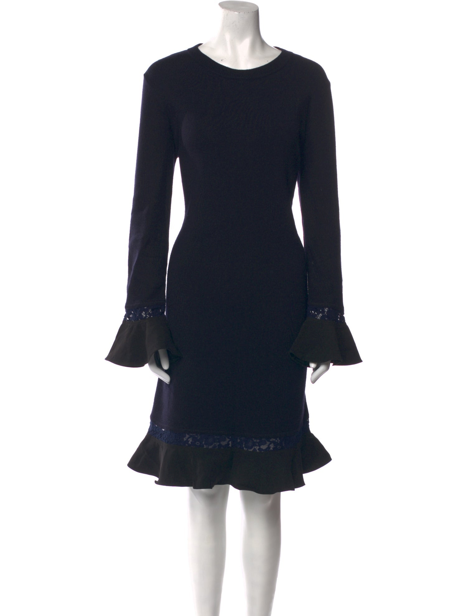 Tory Burch Merino Wool Knee-Length Dress