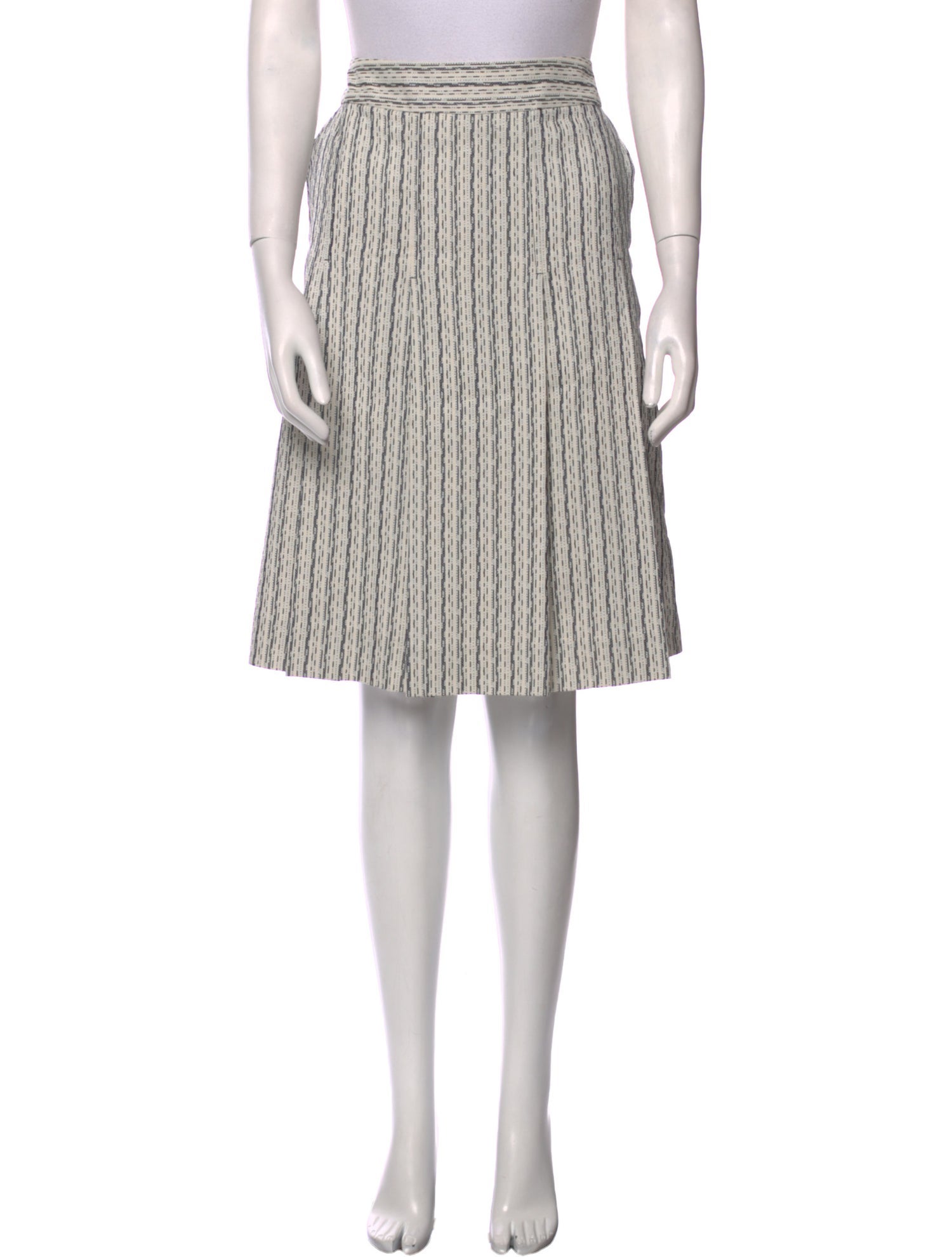 Tory Burch Striped Knee-Length Skirt