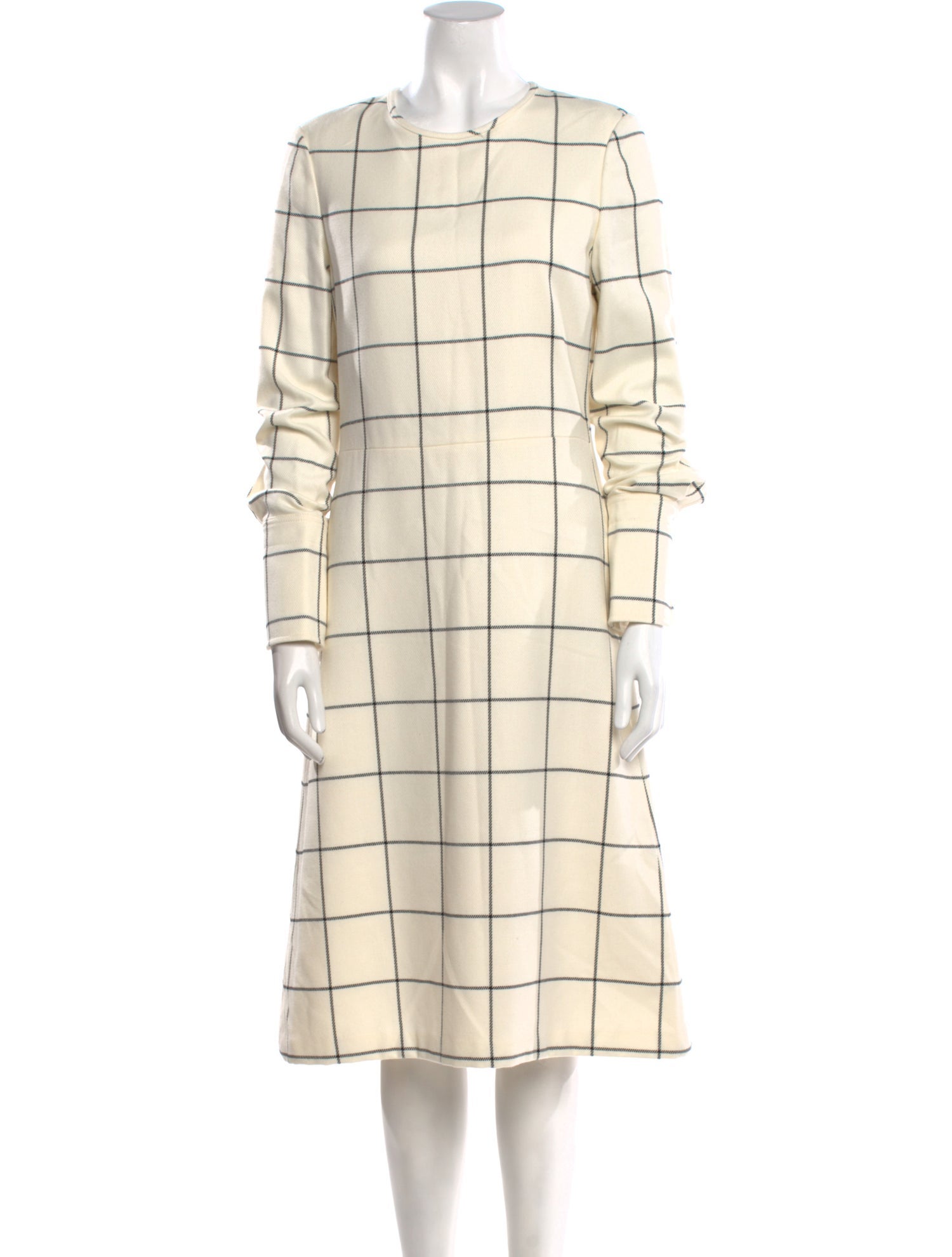 Tory Burch Plaid Print Midi Length Dress w/ Tags