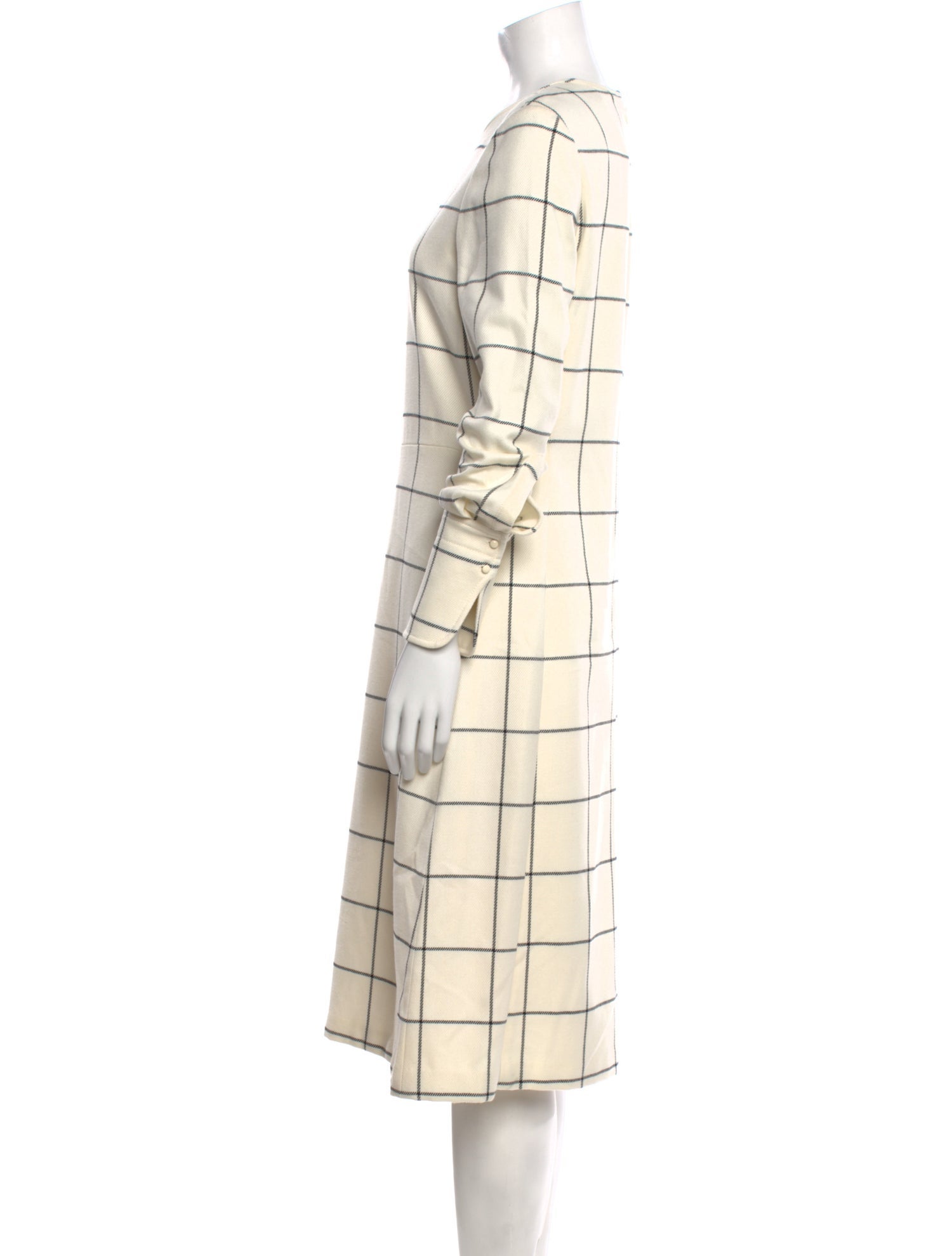 Tory Burch Plaid Print Midi Length Dress w/ Tags