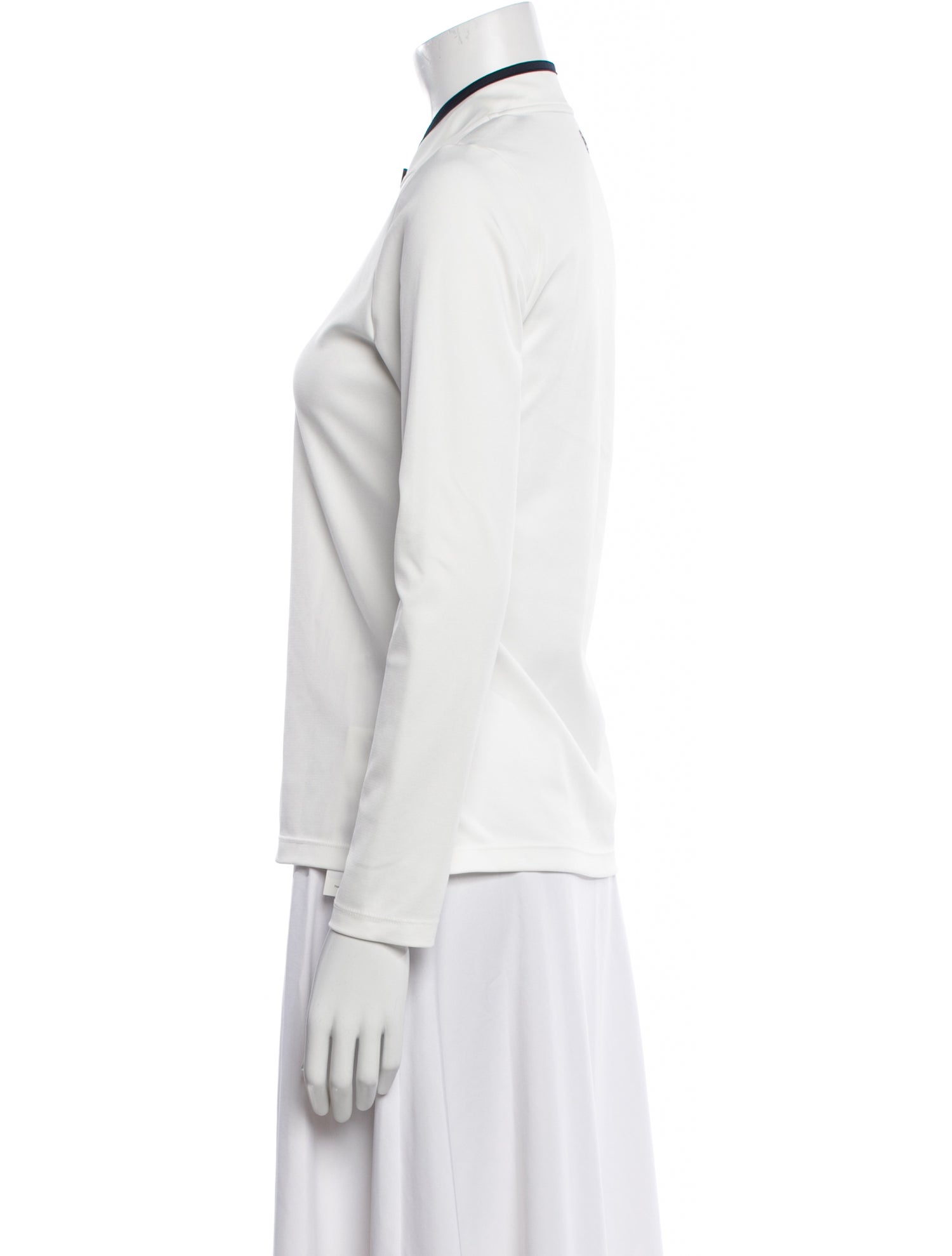 Tory Burch V-Neck Long Sleeve Sweatshirt