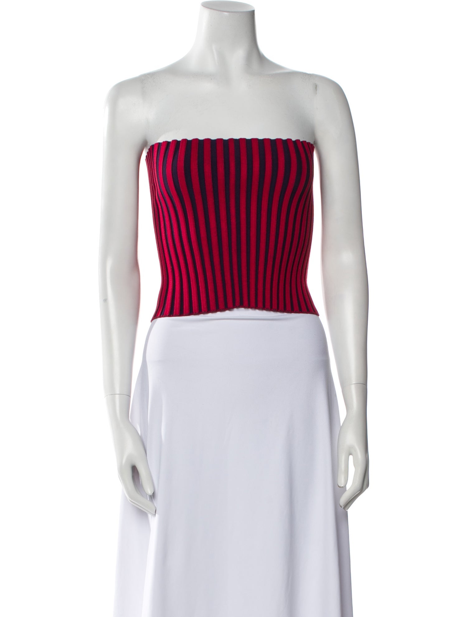 Tory Burch Striped Strapless Crop Top w/ Tags