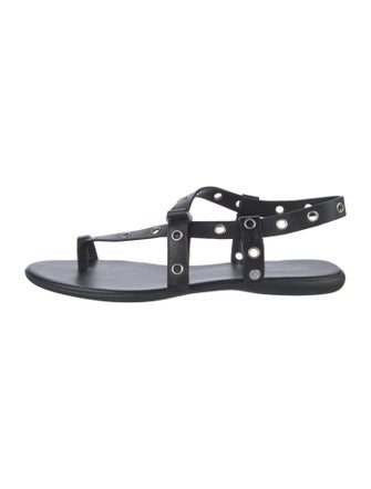 Tory Burch Leather T-Strap Sandals