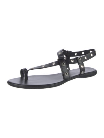 Tory Burch Leather T-Strap Sandals