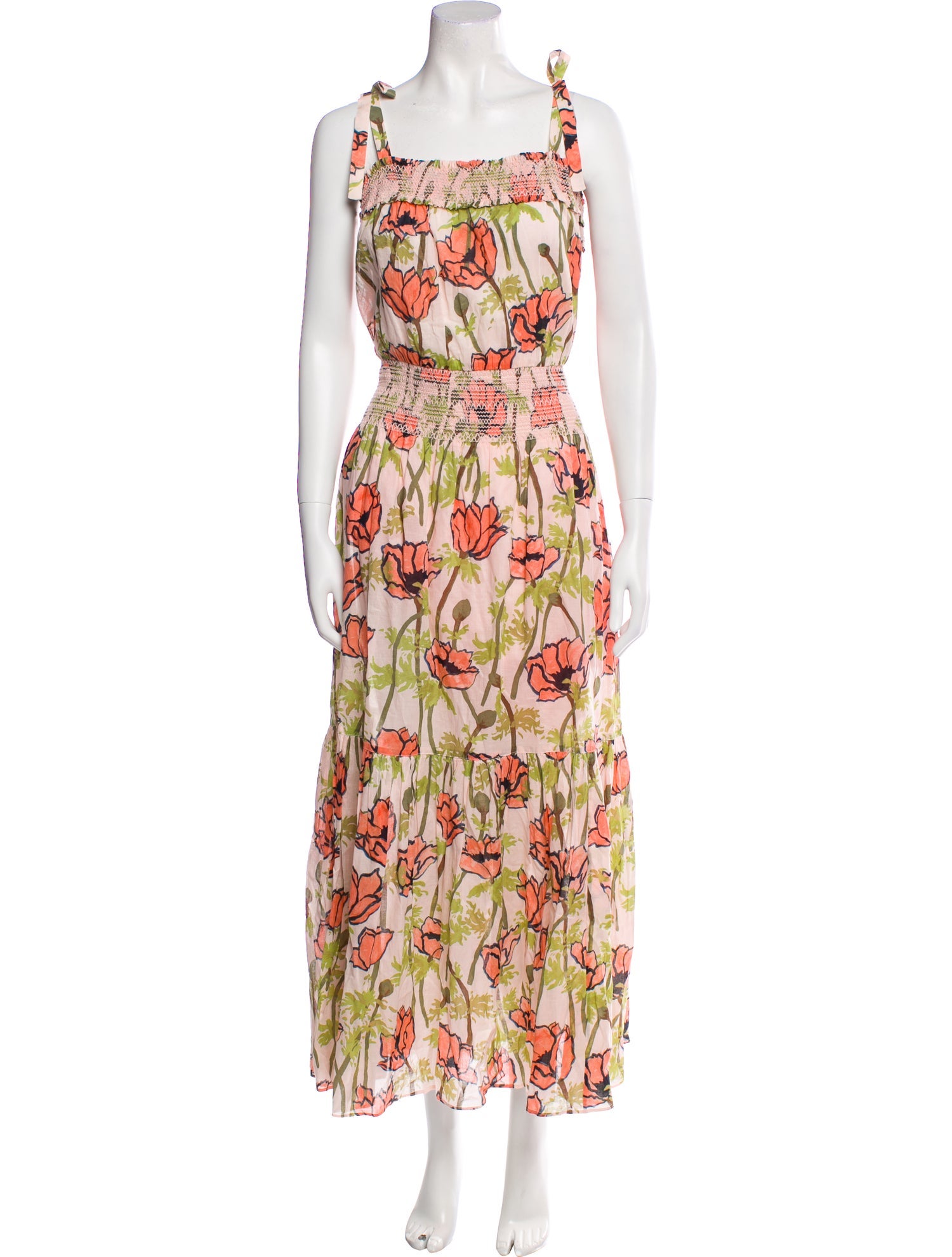 Tory Burch Floral Print Long Dress