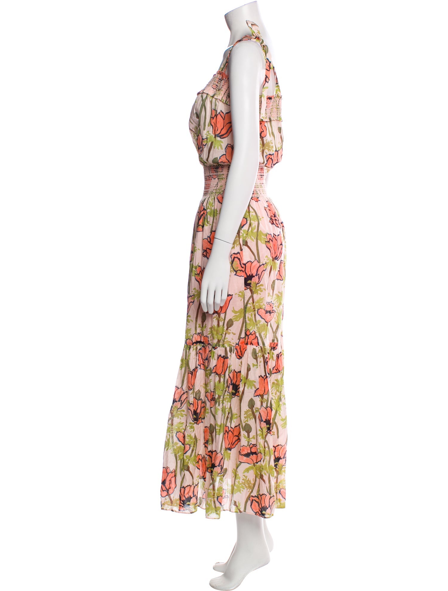 Tory Burch Floral Print Long Dress