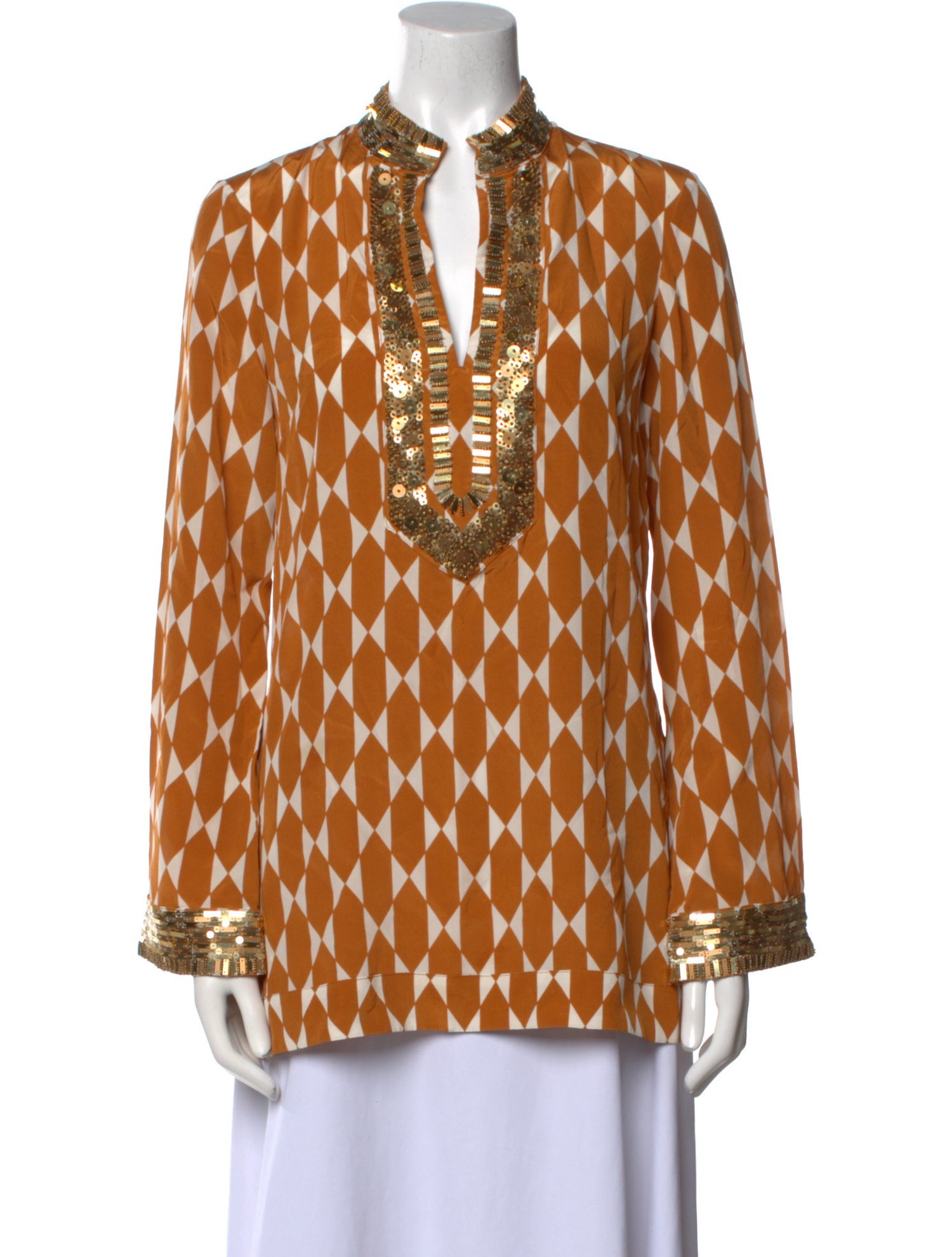 Tory Burch Silk Printed Tunic