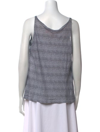 Tory Burch Striped Cowl Neck Top