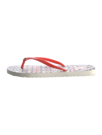 Tory Burch Rubber Printed Flip Flops