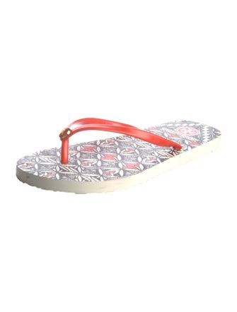 Tory Burch Rubber Printed Flip Flops