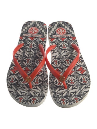 Tory Burch Rubber Printed Flip Flops
