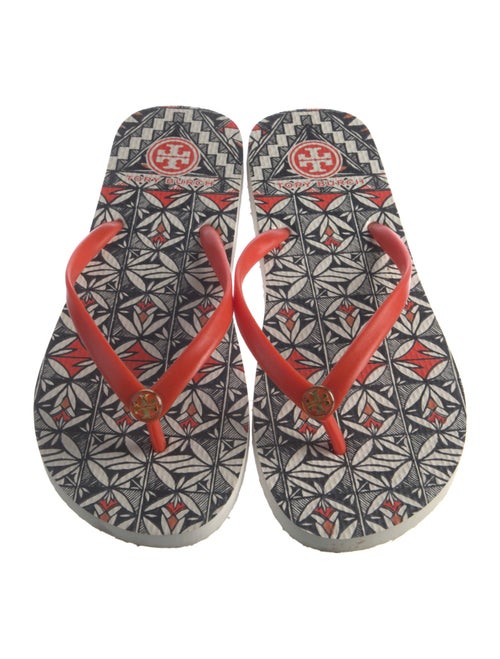 Tory Burch Rubber Printed Flip Flops