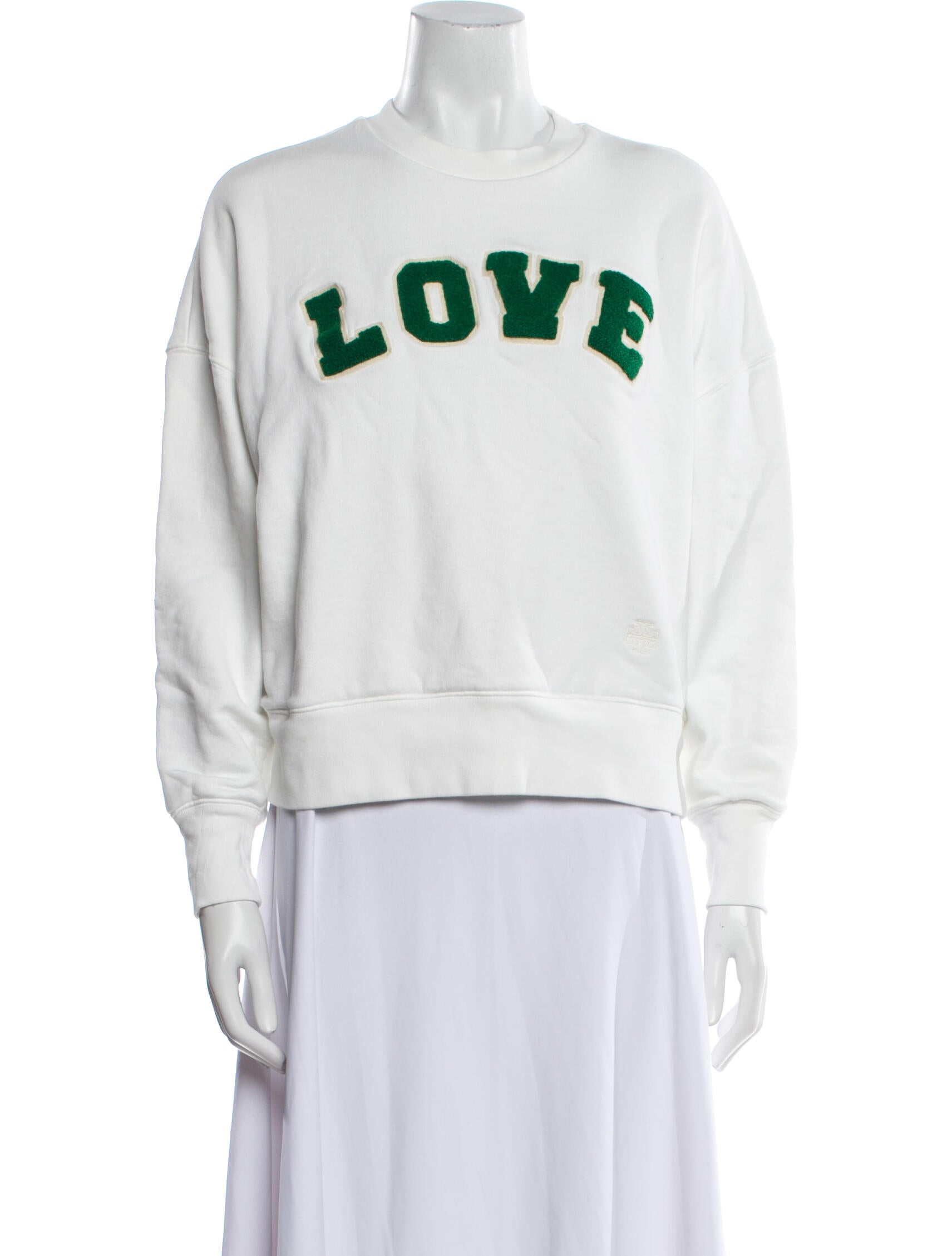 Tory Burch Graphic Print Crew Neck Sweatshirt