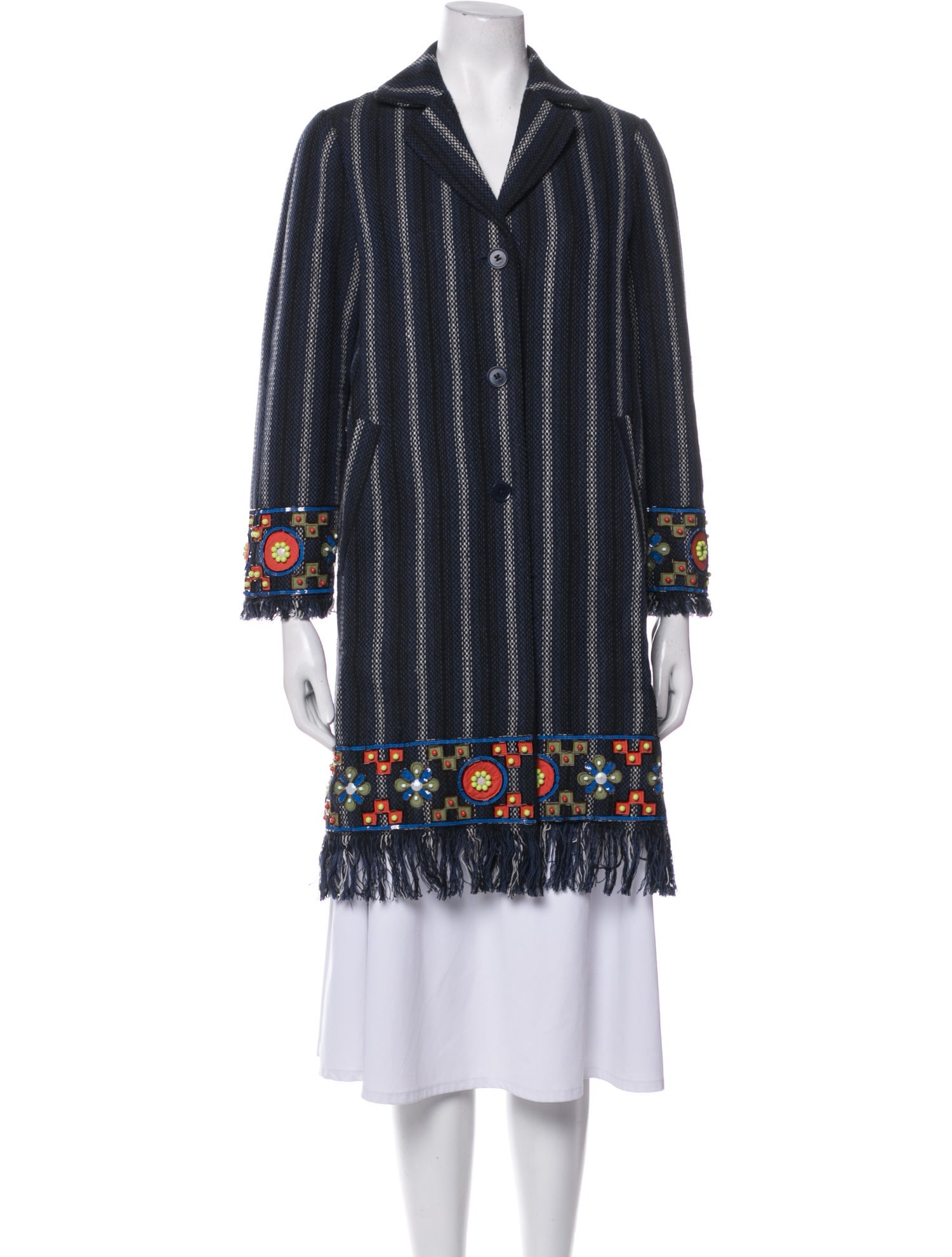 Tory Burch Striped Coat