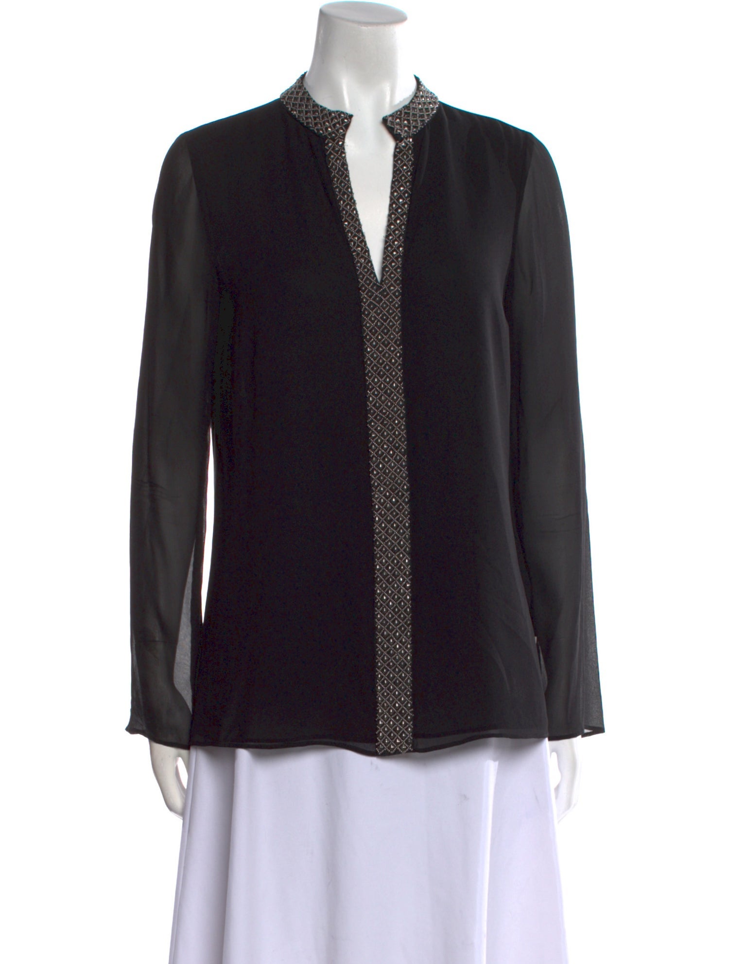 Tory Burch Silk V-Neck Tunic