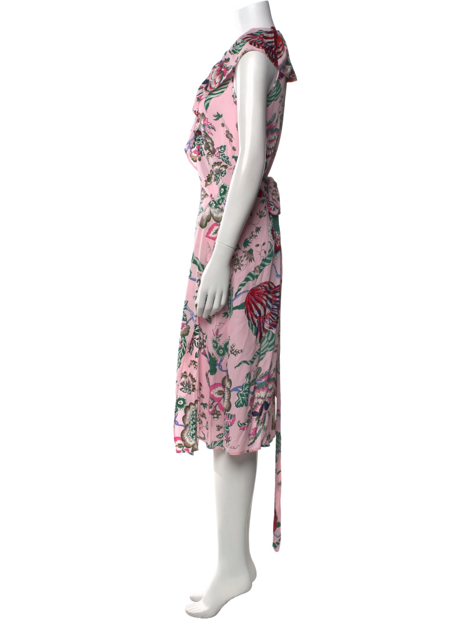 Tory Burch Floral Print Midi Length Dress