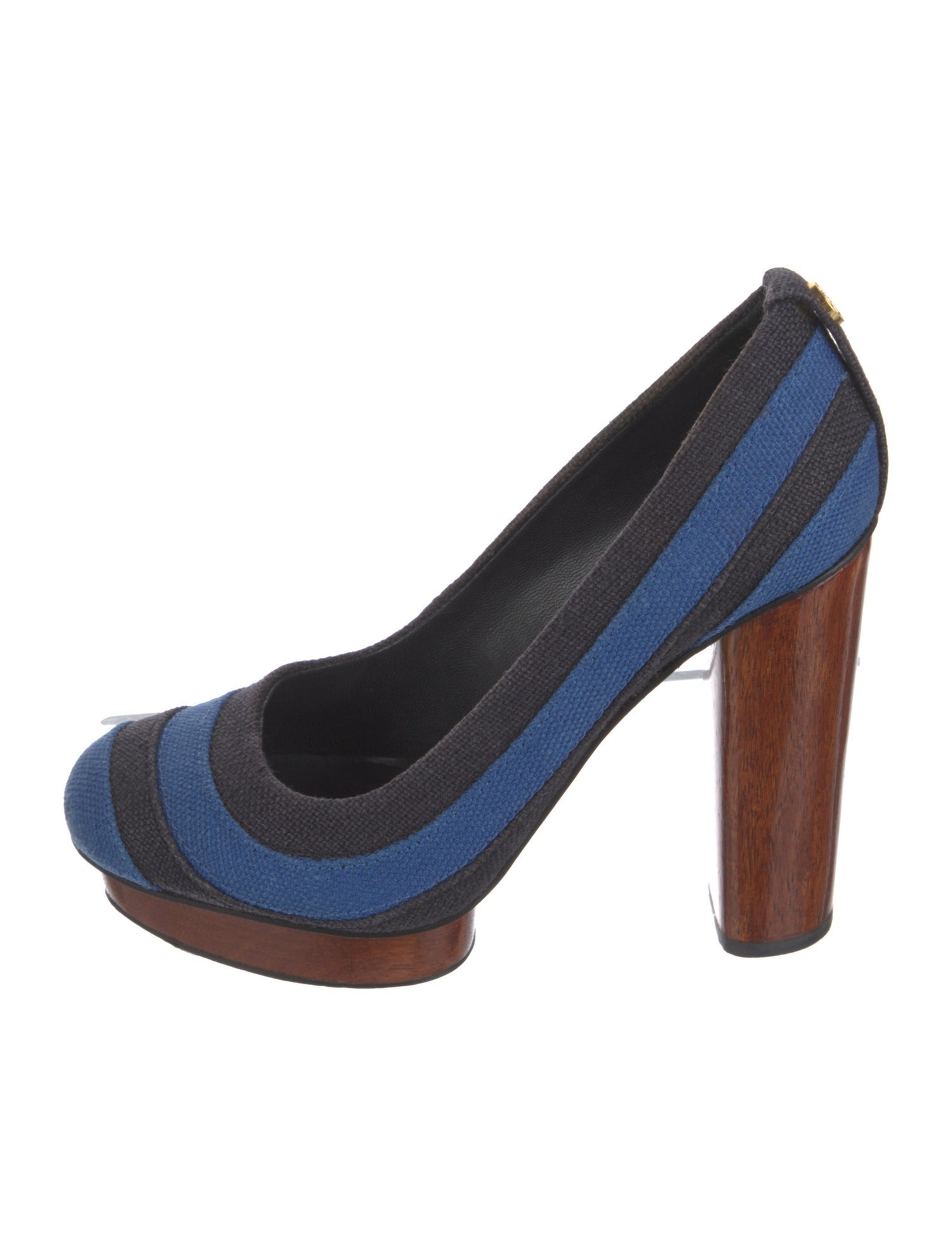 Tory Burch Canvas Colorblock Pattern Pumps