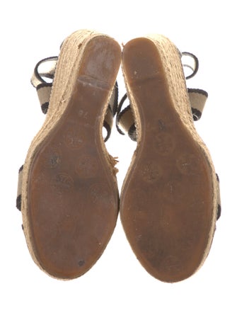 Tory Burch Canvas Printed Espadrilles