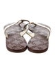 Tory Burch Leather Printed Slides