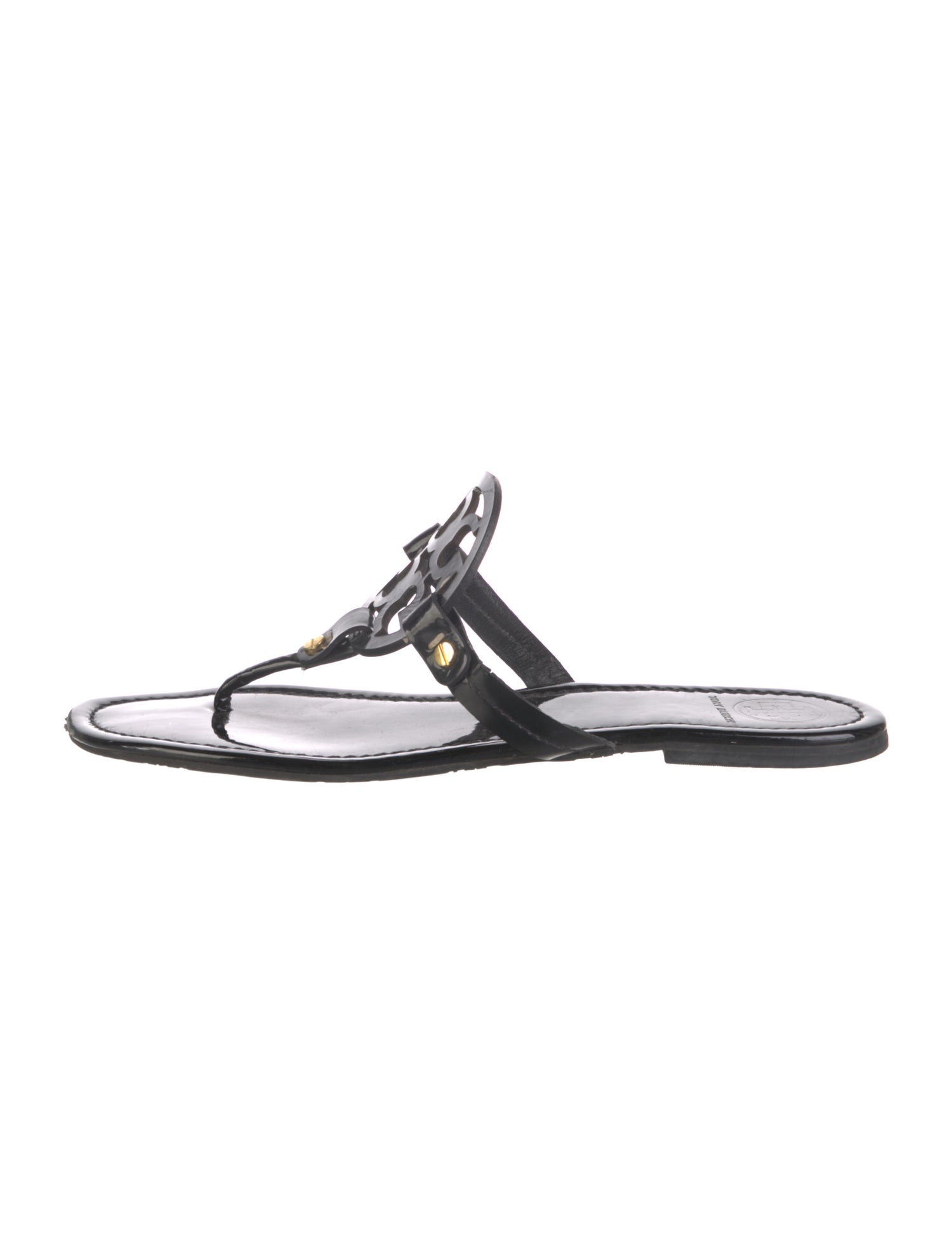 Tory Burch Patent Leather Flip Flops