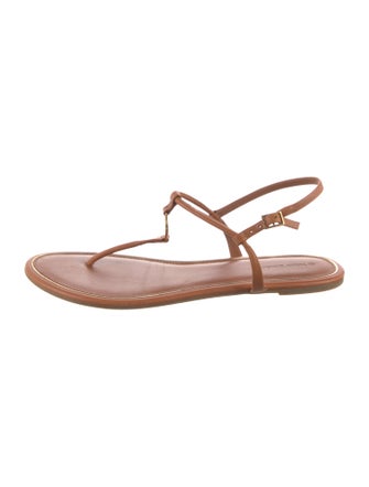 Tory Burch Leather T-Strap Sandals