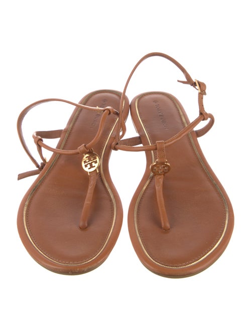 Tory Burch Leather T-Strap Sandals