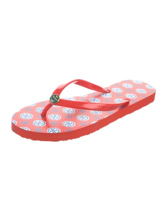 Tory Burch Rubber Printed Flip Flops