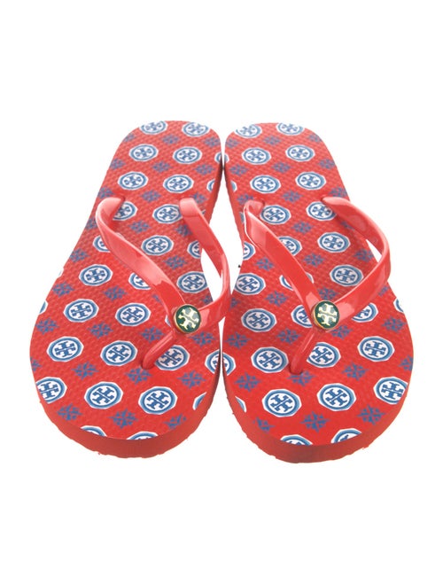 Tory Burch Rubber Printed Flip Flops