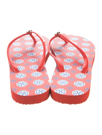 Tory Burch Rubber Printed Flip Flops