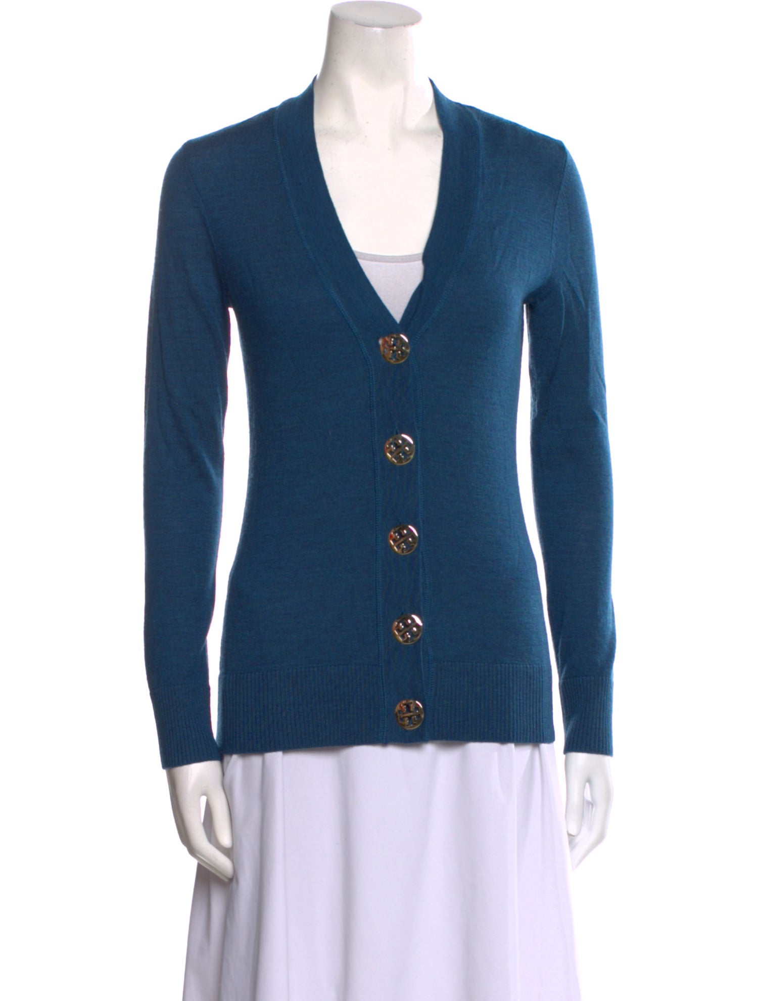 Tory Burch Merino Wool V-Neck Sweater