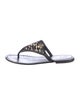 Tory Burch Signature Logo Leather Slides