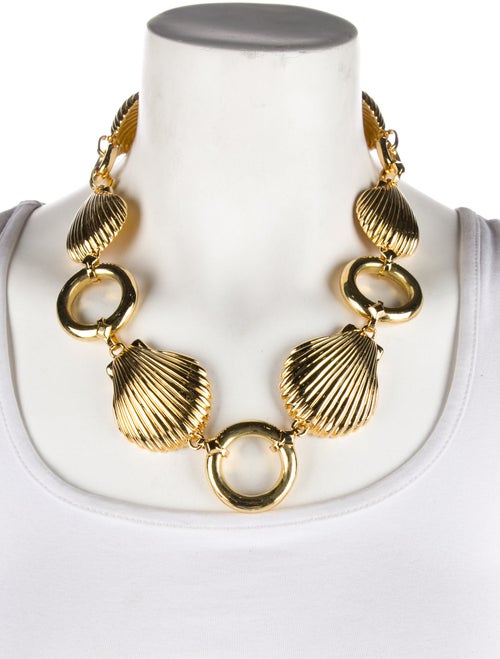 Tory Burch Shell Collar Necklace