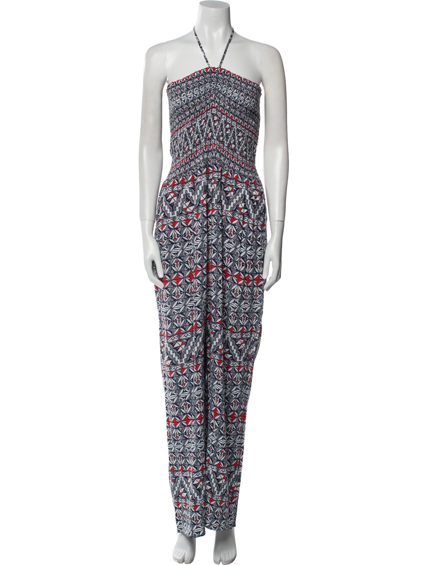 Tory Burch Printed Halterneck Jumpsuit