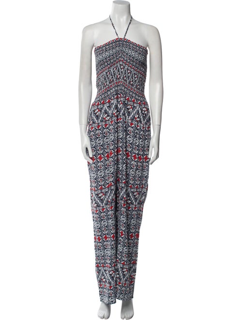 Tory Burch Printed Halterneck Jumpsuit