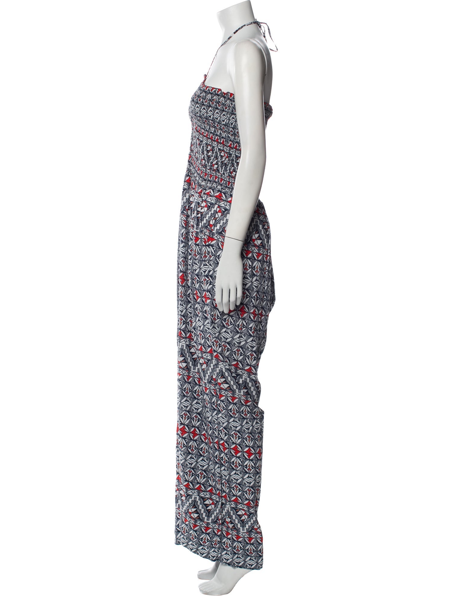 Tory Burch Printed Halterneck Jumpsuit