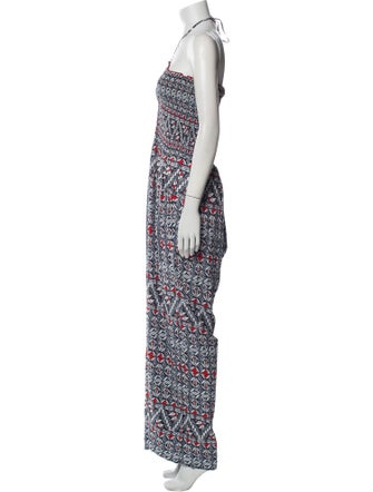Tory Burch Printed Halterneck Jumpsuit