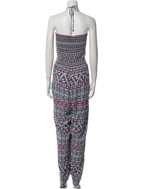 Tory Burch Printed Halterneck Jumpsuit