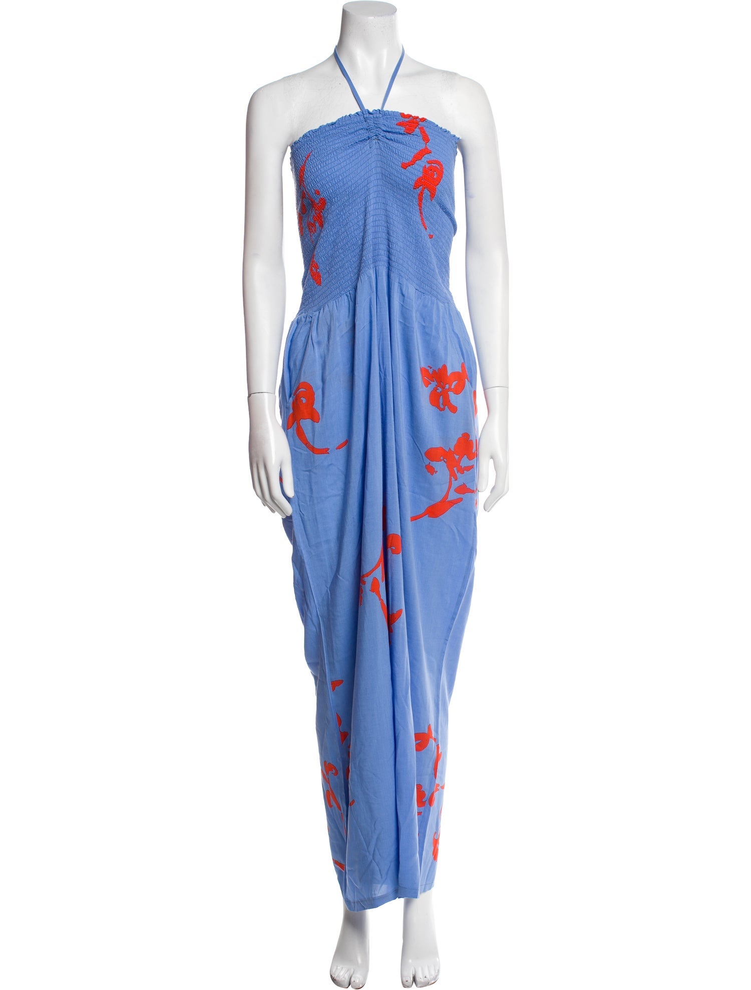 Tory Burch Printed Halterneck Jumpsuit
