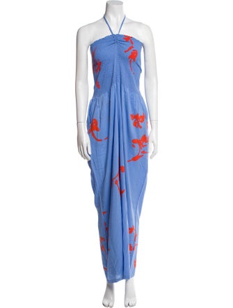 Tory Burch Printed Halterneck Jumpsuit