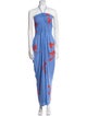 Tory Burch Printed Halterneck Jumpsuit
