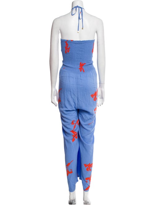 Tory Burch Printed Halterneck Jumpsuit