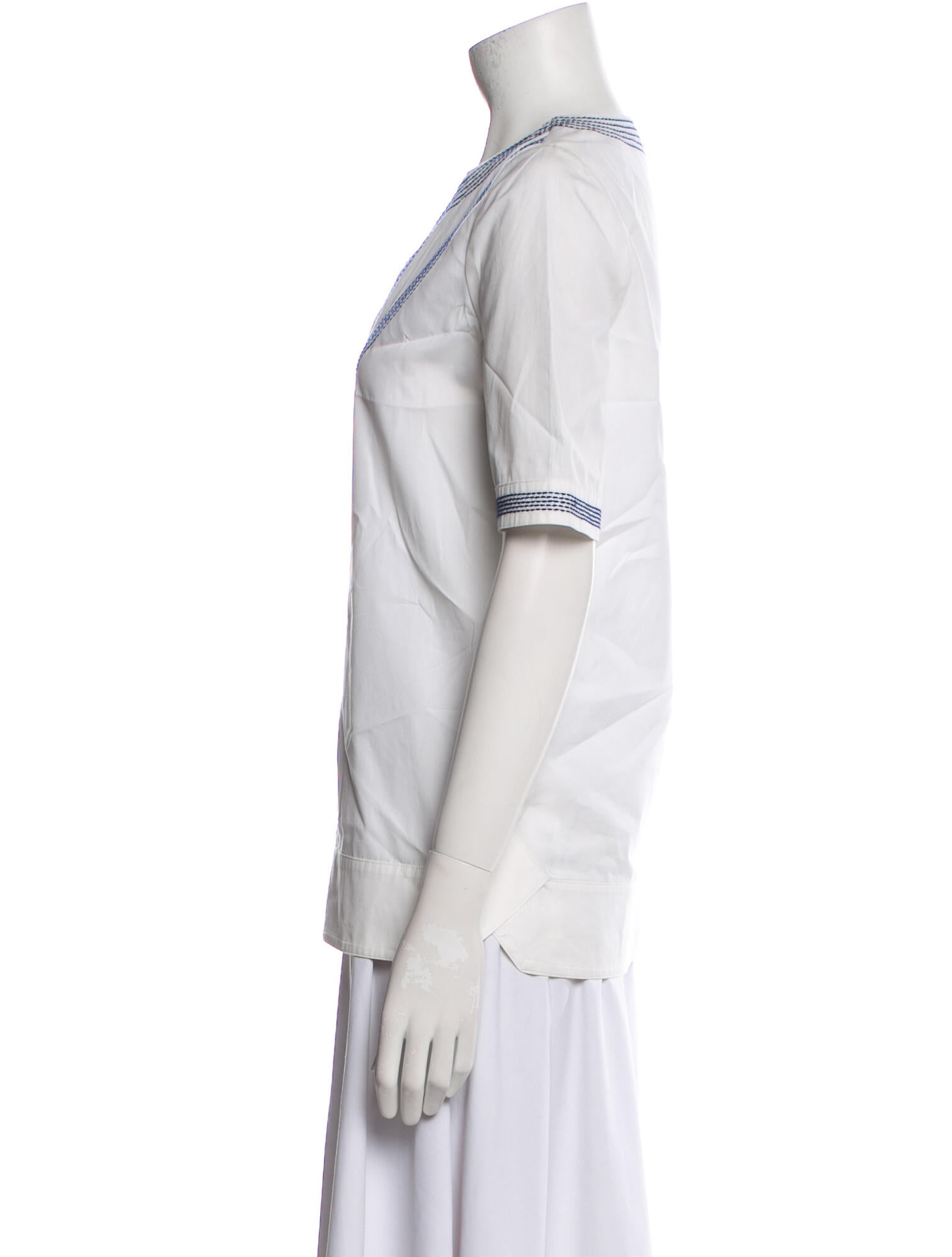 Tory Burch V-Neck Short Sleeve Tunic