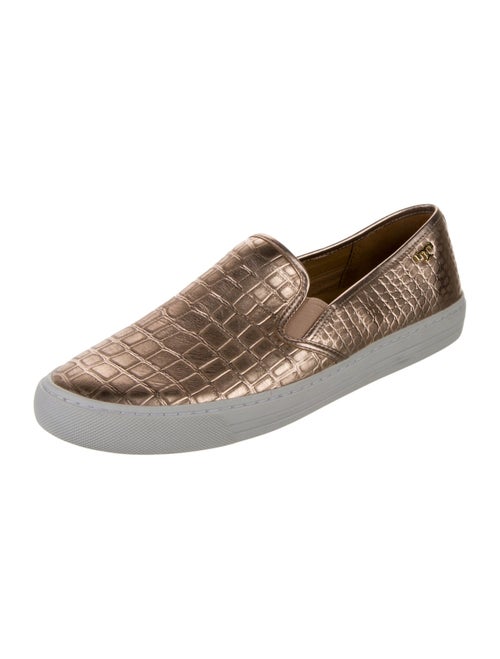 Tory Burch Embossed Leather Loafers