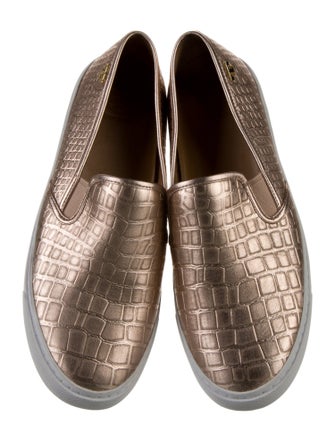 Tory Burch Embossed Leather Loafers