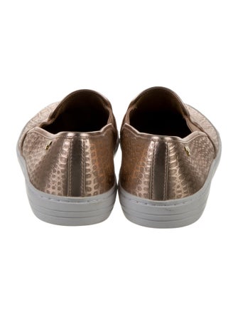 Tory Burch Embossed Leather Loafers