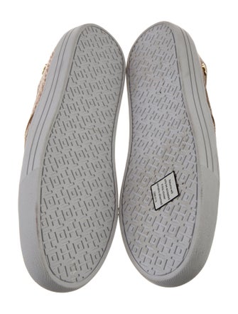 Tory Burch Embossed Leather Loafers