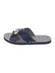 Tory Burch Leather Polka Dot Print Slides